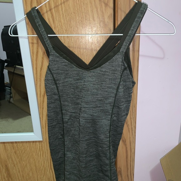 Grey/Green Lululemon Tank - Picture 2 of 5
